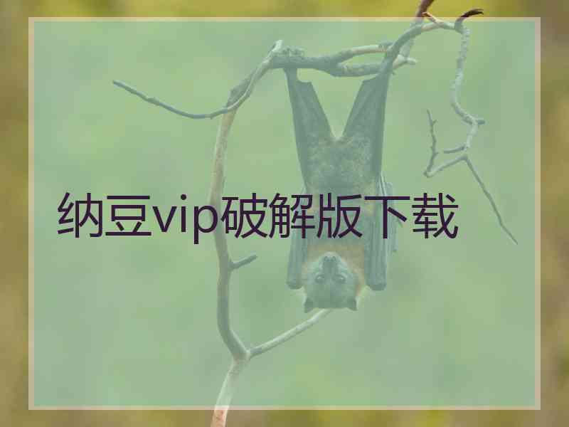 纳豆vip破解版下载