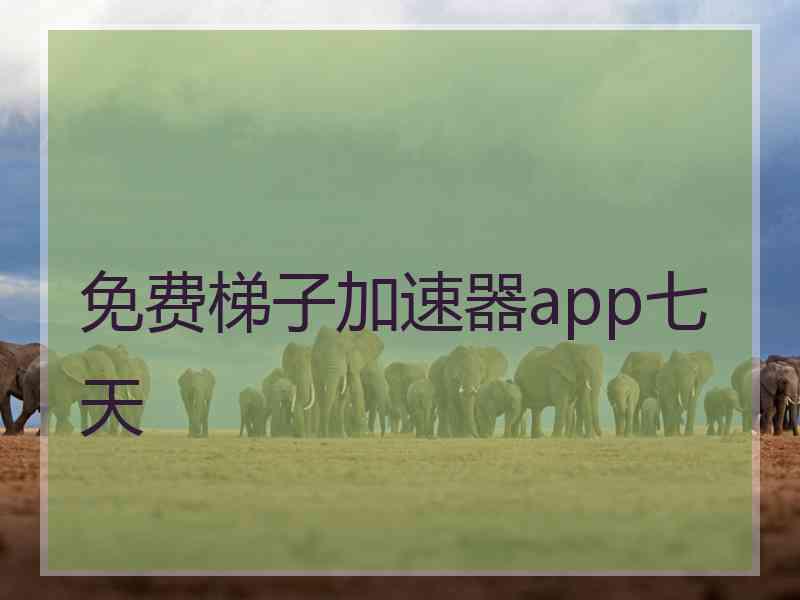 免费梯子加速器app七天