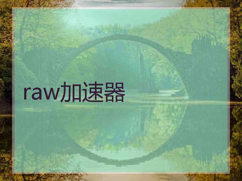 raw加速器