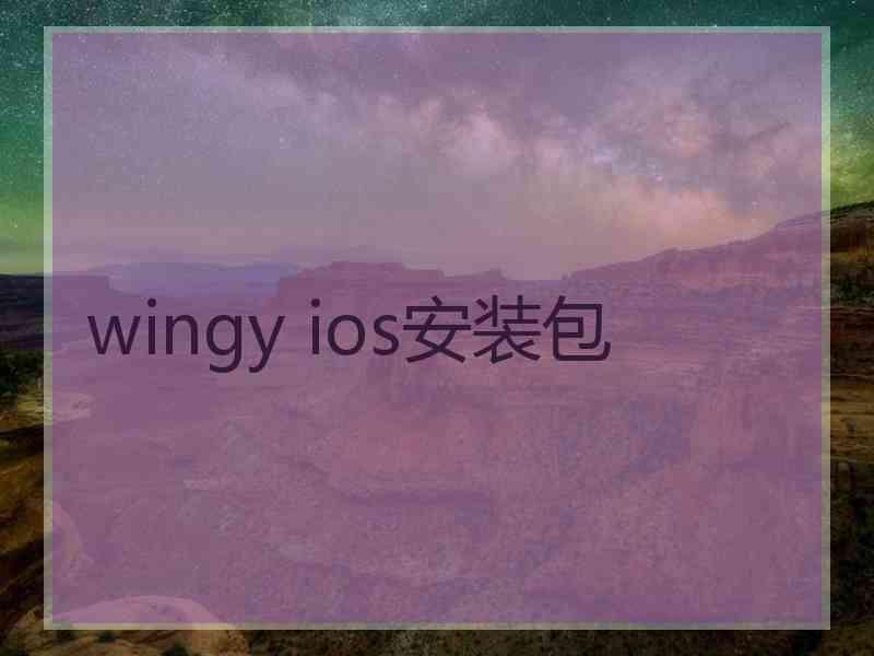 wingy ios安装包