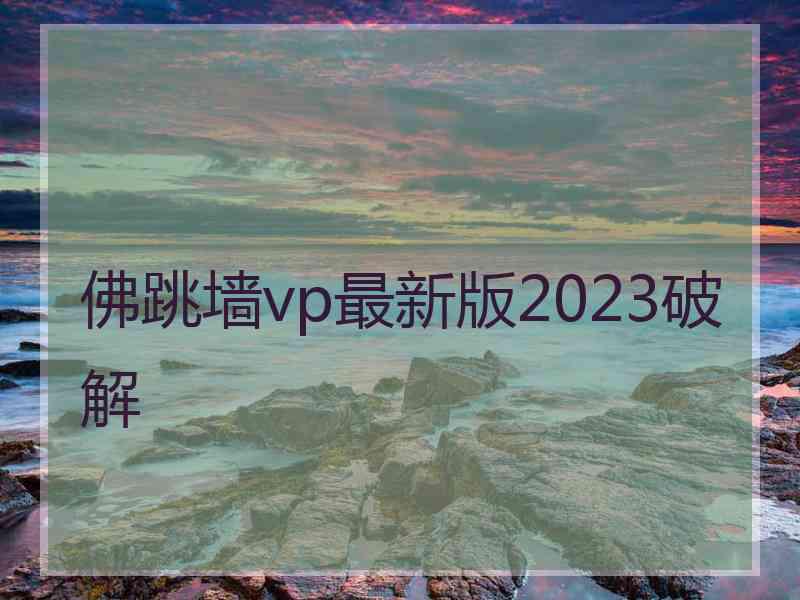 佛跳墙vp最新版2023破解