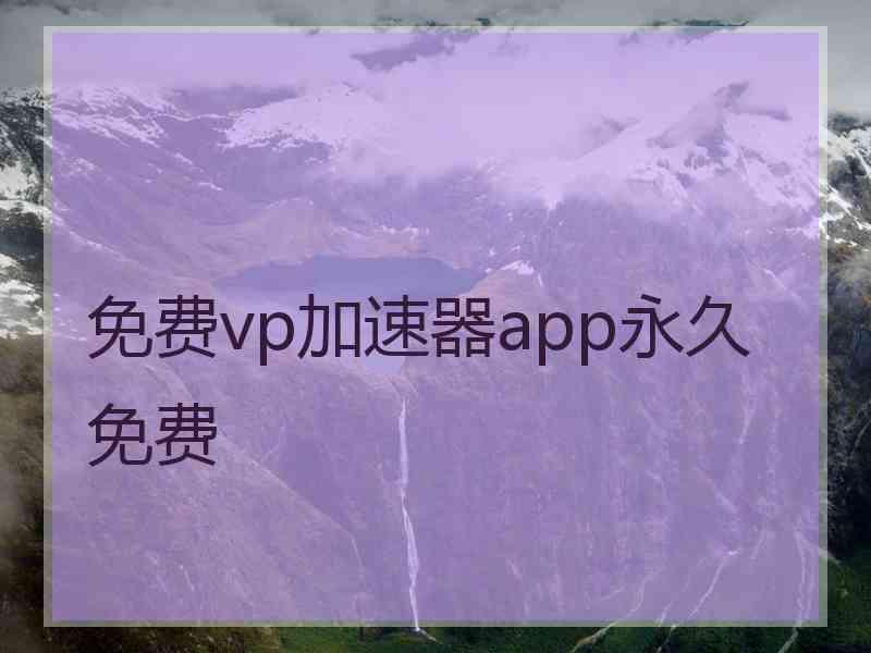 免费vp加速器app永久免费