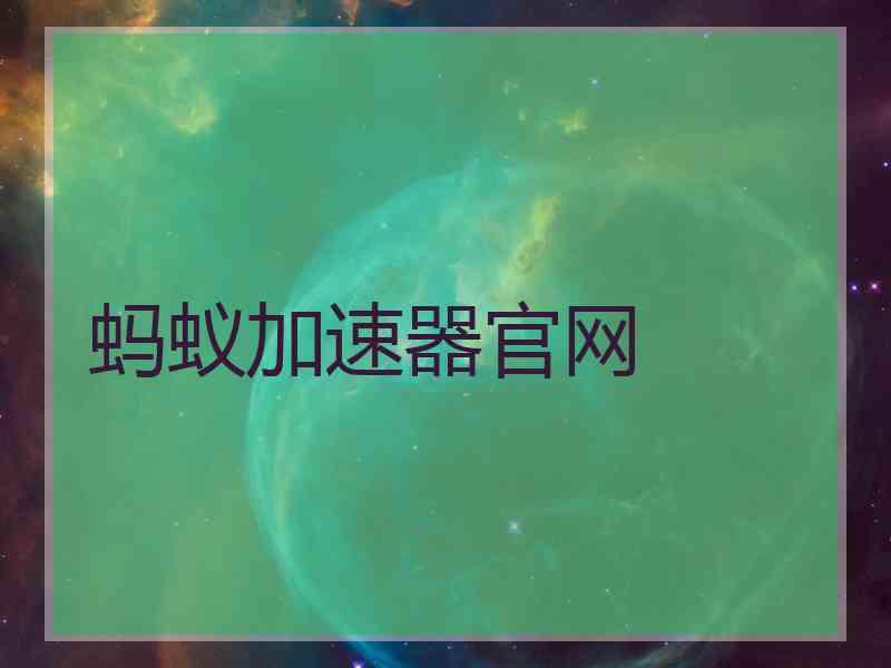 蚂蚁加速器官网