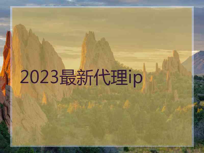 2023最新代理ip